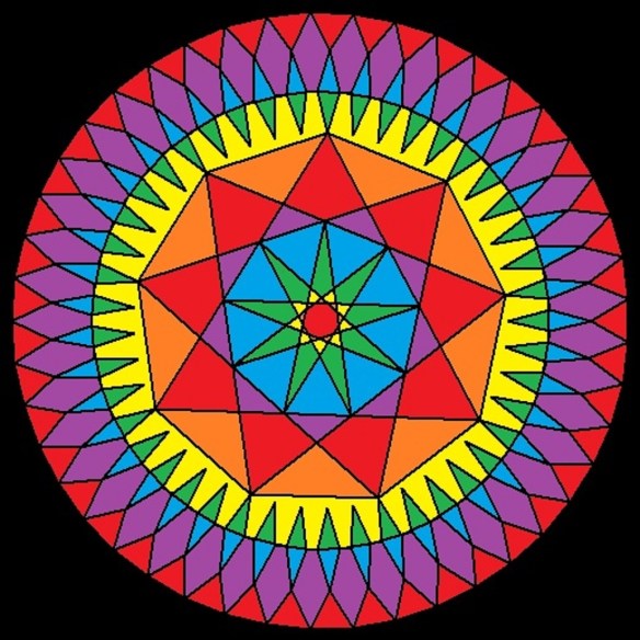 Mandala for the Number 45