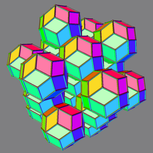 Cuboctahedron Constructed from Rhombic Triacontahedra