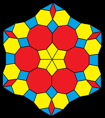 Snowflake in Primary Colors