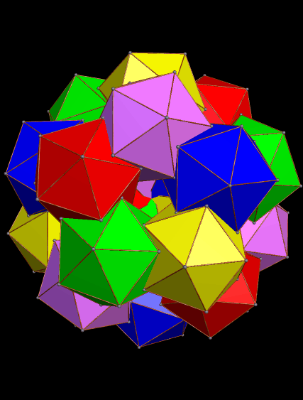 Dodecahedral Cluster of Icosahedra