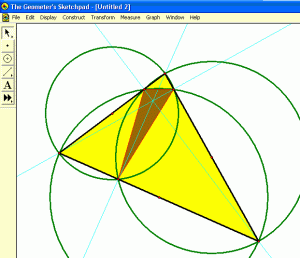 triangle diameter circles