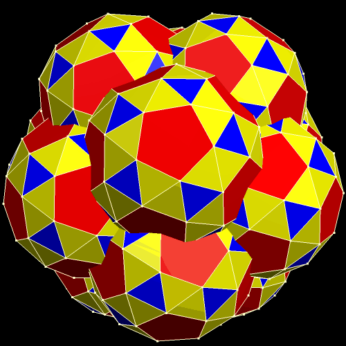 Icosahedral Cluster of Snub Dodecahedra