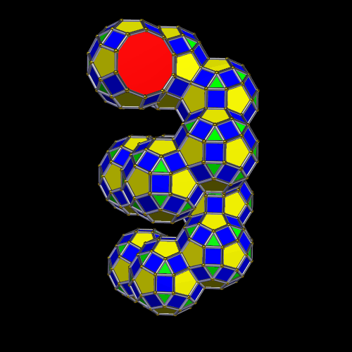 Rotating Polyhedral Helix