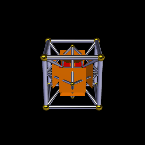 Compound of the Tesseract and Its Dual, the 16-Cell