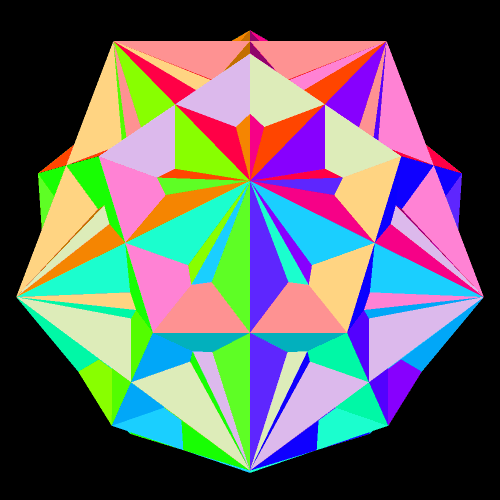 Faceted Rhombic Triacontahedron