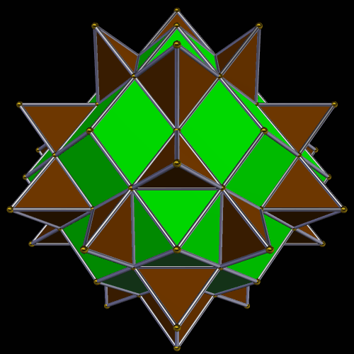 Compound of the Rhombic Dodecahedron and Its Third Stellation