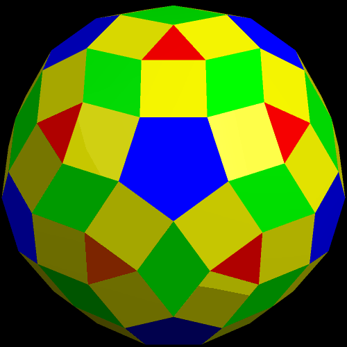 An Intermediate Form Between the Icosidodecahedron and Its Dual, the Rhombic Triacontahedron