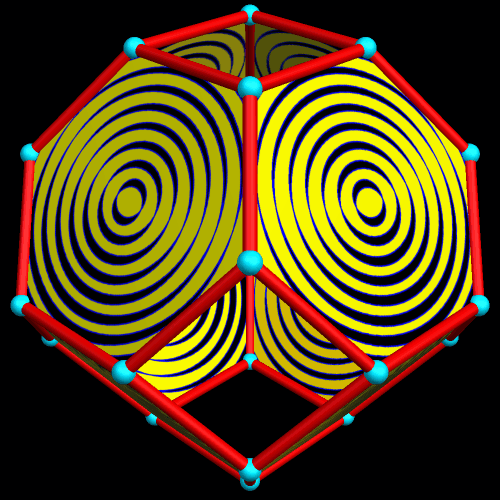 Crescents on a Truncated Octahedron
