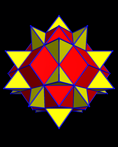 The Compound of the Rhombic Dodecahedron and Its Own Third Stellation