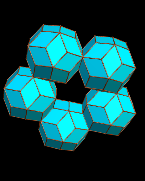 Pentagonal Ring of Rhombic Triacontahedra