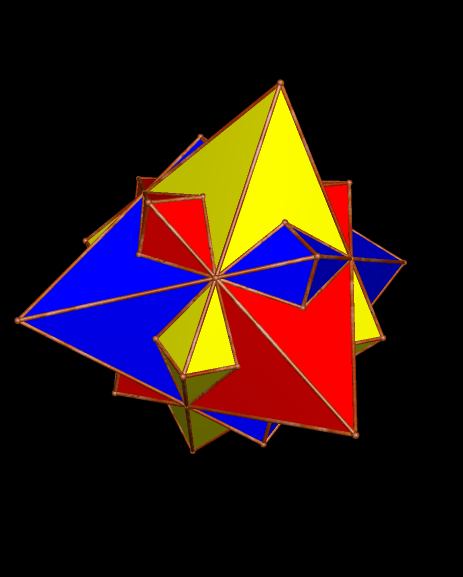 Compound of Three Non-Regular Square Diyramids