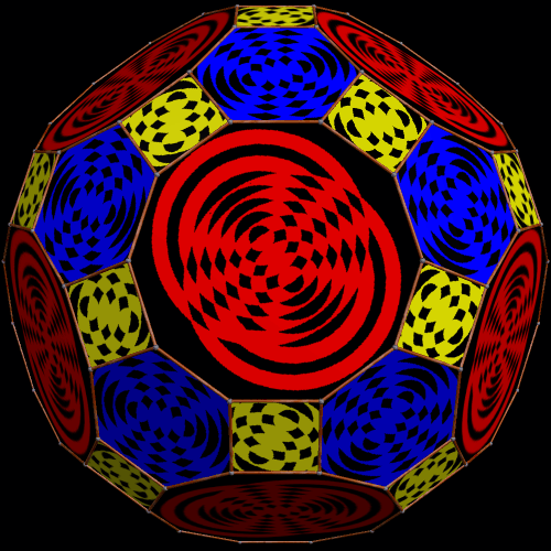 Great Rhombicosidodecahedron with Interference Patterns