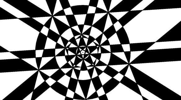 Concentric Pentagons, Pentagrams, and Circles
