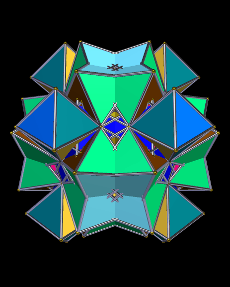 An Octahedron, Augmented By Octahedra, and Then Reaugmented with Yet More Octahedra