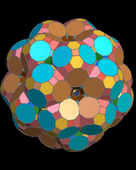An Icosidodecahedral Cluster of Great Rhombicosidodecahedra