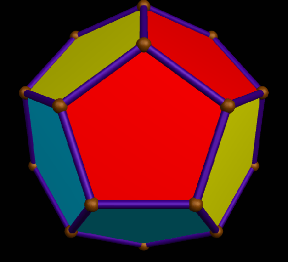 Three-Color Arrangement for the Dodecahedron