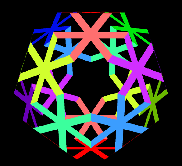 Twenty Rainbow Asterisks