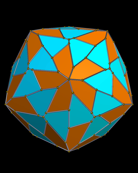 A Chiral Polyhedron Featuring Sixty Pentagons and Sixty Hexagons, All Irregular