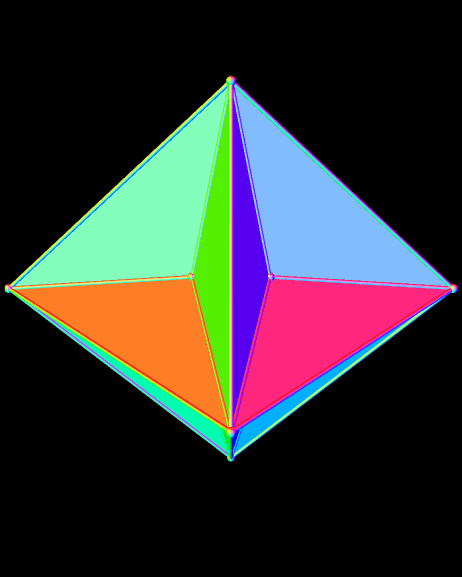 An Excavated Octahedron, and an Octahedral Nulloid