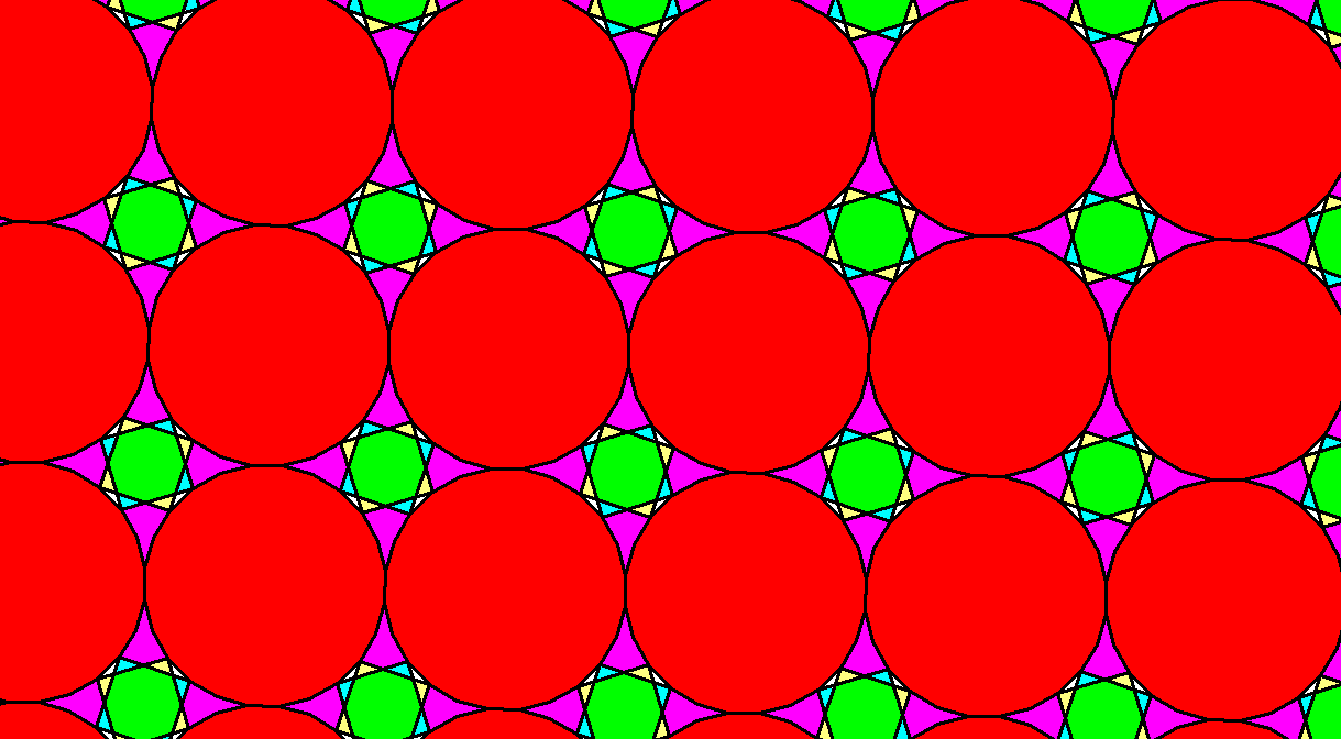 Tessellation Featuring Regular Tetrakaiicosagons