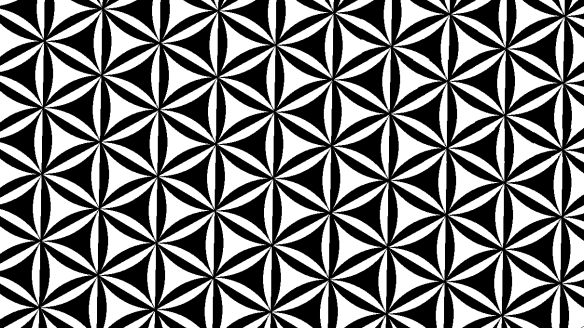 alternating triangular tesselation with arcs