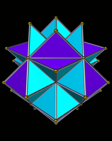 Compound of Twelve Square-based pyramids
