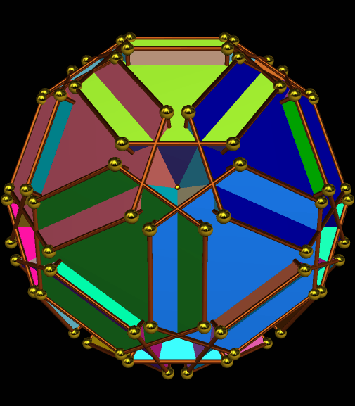 Icosahedron Augmented with Triangular Cupolae