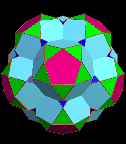 Augmented Great Dodeca with icosidodecahedra