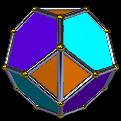 dual of Convex hull of 18th stellation of dual of zonish icosahedron xyz