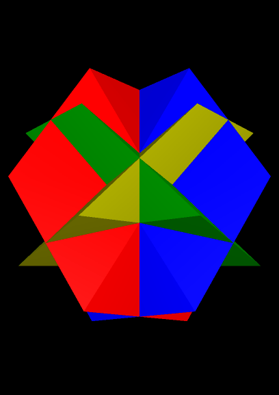 four-part compound of thin parallelopipeds
