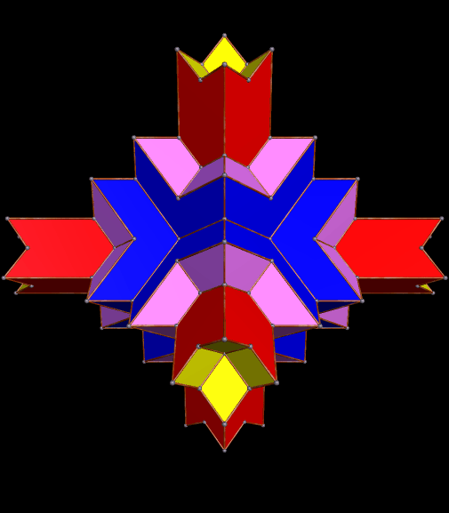 hOLLOW oCTAHEDRON mADE OF Rhombic Dodeca 29th stellation