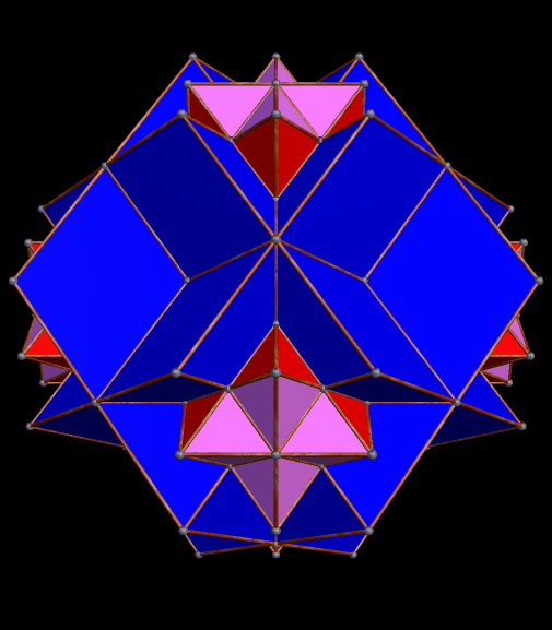 hOLLOW oCTAHEDRON mADE OF Rhombic Dodeca 30th stellation