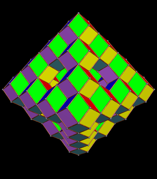 hOLLOW oCTAHEDRON mADE OF Rhombic Dodeca