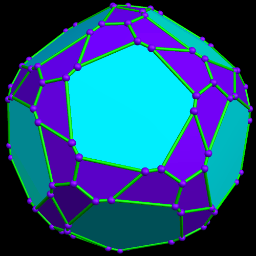 72 faced snub dodecahedron variant mirror image