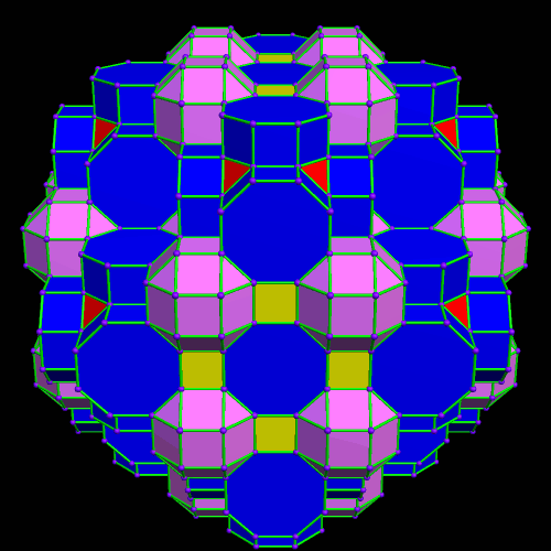 space filling attempt with RCO and cubes and truncated cubes and octagonal prisms 7
