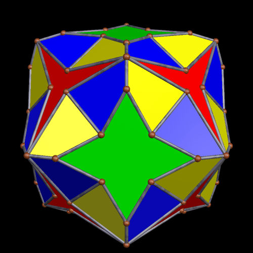 Stellated Compound of enantiomorphic pair dual
