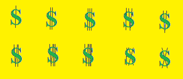 roman numeral dollar signs