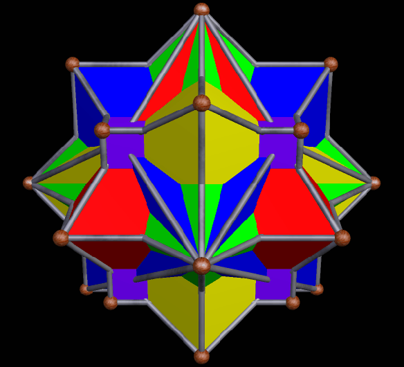 Compound of 3 octahedra and dual cube and otahedron compound