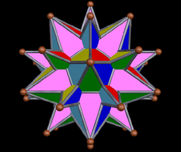 Compound of Great Stellated Dodeca and Small Stellated Dodeca color scheme 1