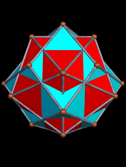 Compound of Rhombic Dodeca and Icosa