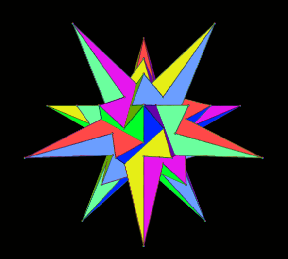 chiral 157th stellation of the icosidodecahedron
