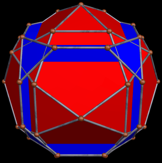 Compound of Icosidodeca and Trunc Cube