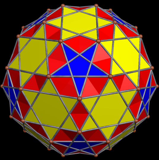 Faceted truncated icosahedron