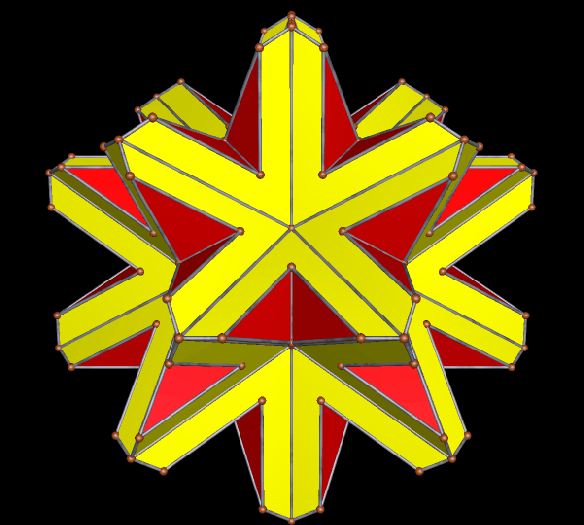 Glimpses of the invisible visible version 69th stellation of the icosidodecahedron