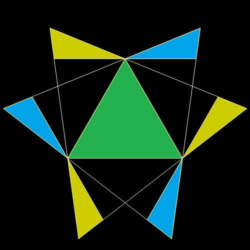 COBOCTA 5 COLORED TRIANGLE Face