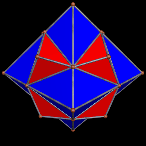 Compound of octa and pyritohedral dodeca