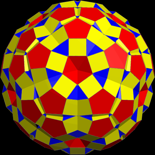 Dodecahedra 5 augmented by 60 RIDs