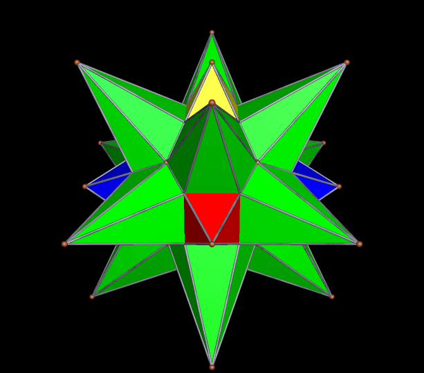 Faceted Trunc Octa dual of the compound