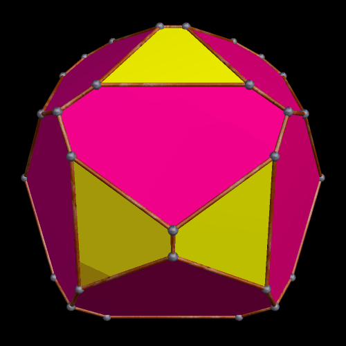 pyritohedral polyhedron featuring heptagons