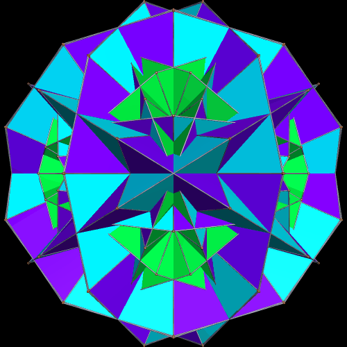 blue-violet with new green growth